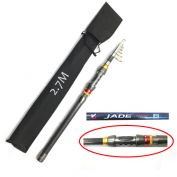 Cần câu máy xếp carbon JADE rút gọn tiện lợi 2m7